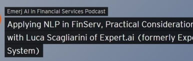 Applying NLP in FinServ - Podcast