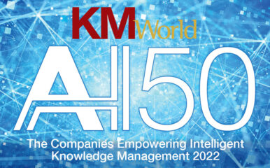 KMWorld AI 50 2022