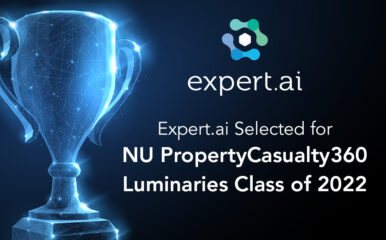 Expert.ai vince il premio “NU PropertyCasualty360 Luminaries 2022” dedicato alle innovazioni in ambito assicurativo