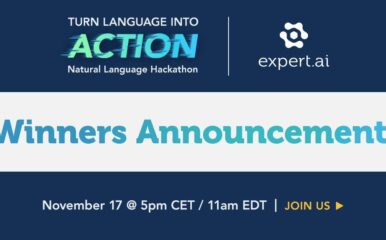 Hackathon winners announcement